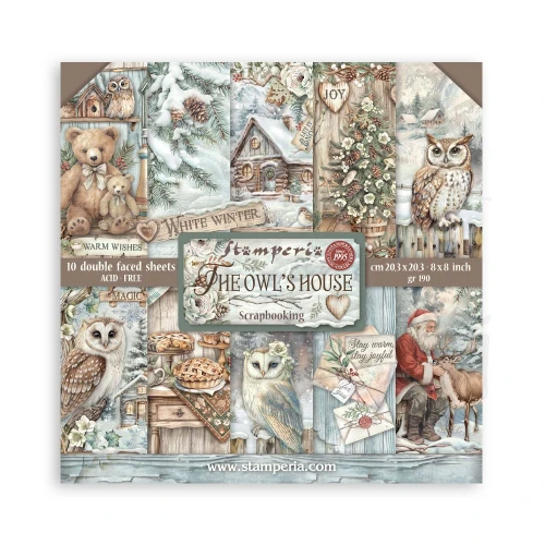 Zestaw papierów do scrapbookingu 20x20 The Owl’s House SBBS130 Stamperia