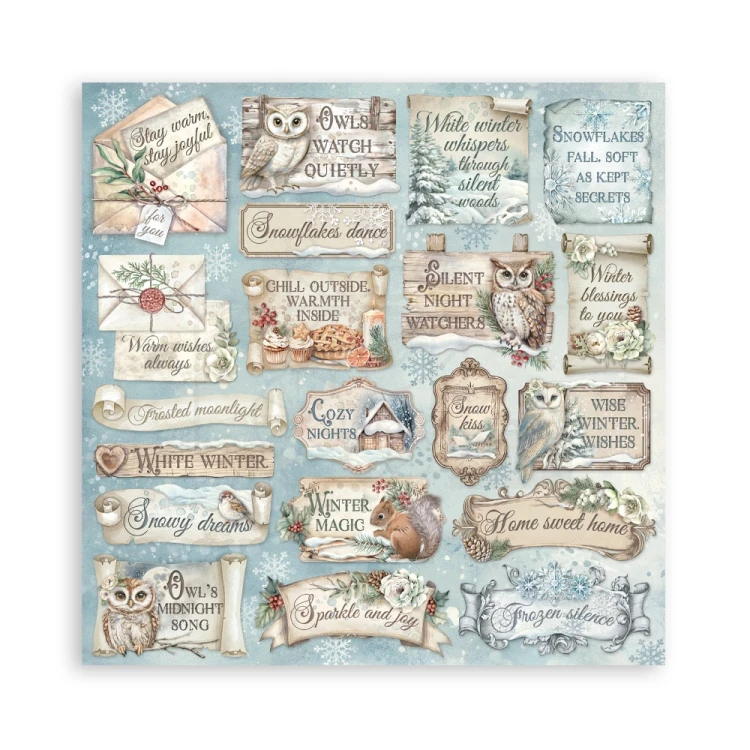 Zestaw papierów do scrapbookingu 20x20 The Owl’s House SBBS130 Stamperia