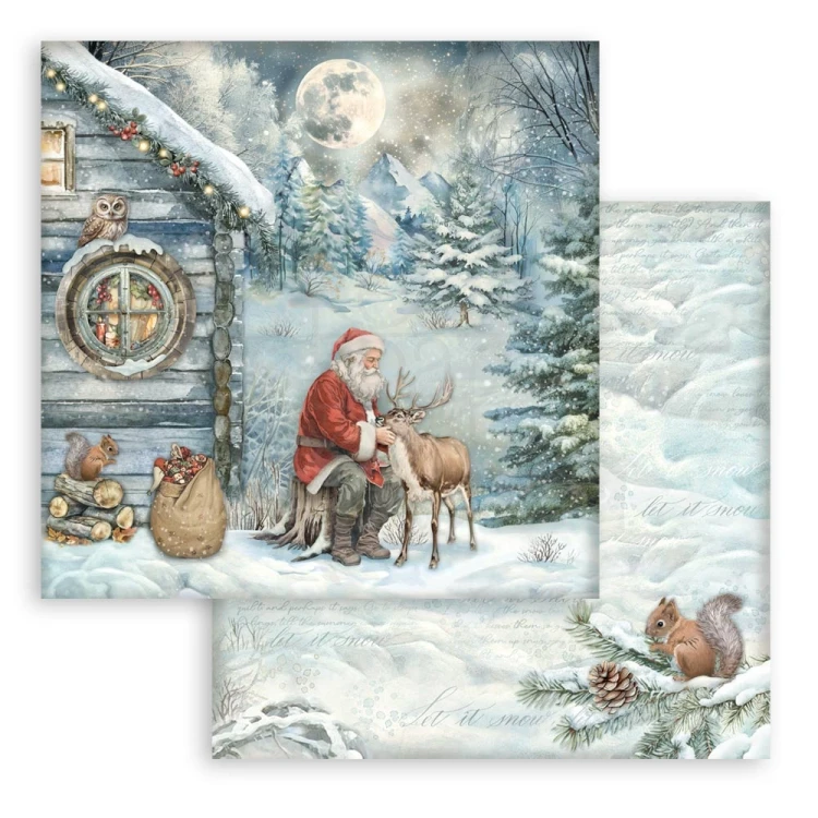 Zestaw papierów do scrapbookingu 20x20 The Owl’s House SBBS130 Stamperia