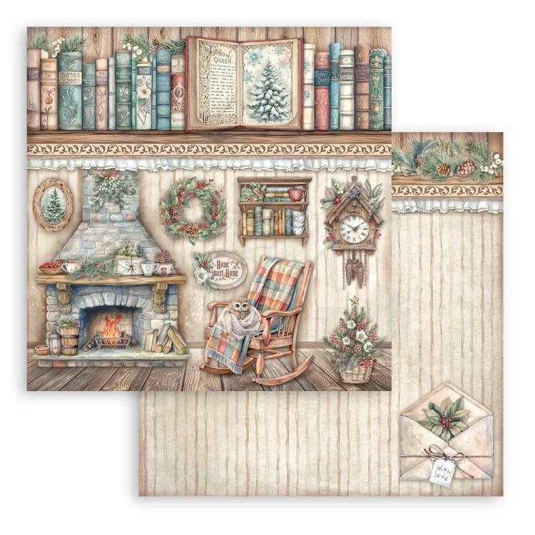 Zestaw papierów do scrapbookingu 20x20 The Owl’s House SBBS130 Stamperia