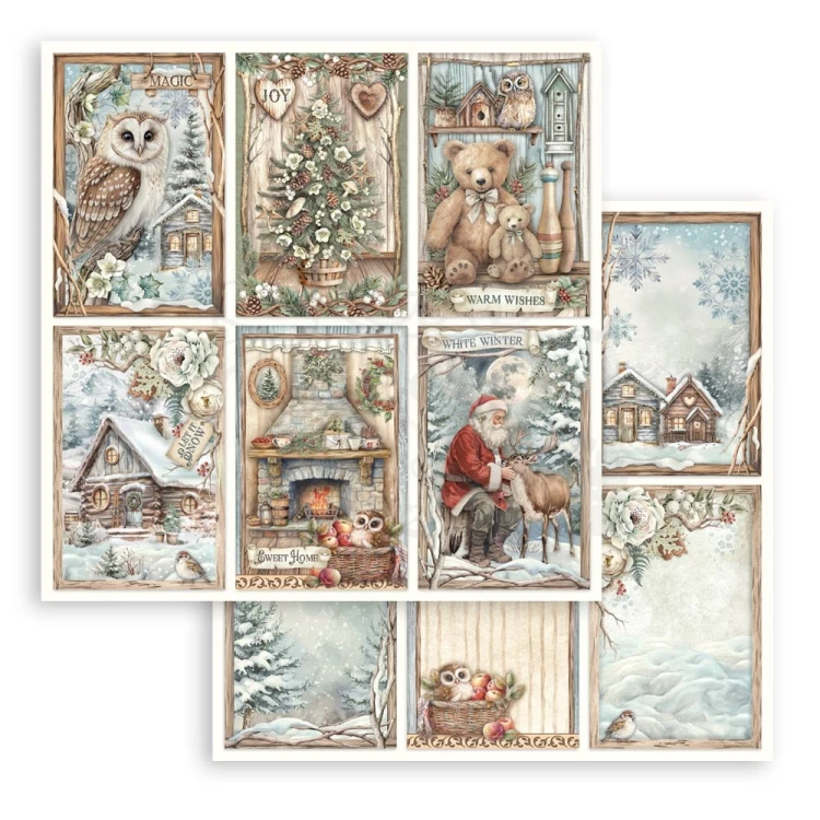 Zestaw papierów do scrapbookingu 20x20 The Owl’s House SBBS130 Stamperia
