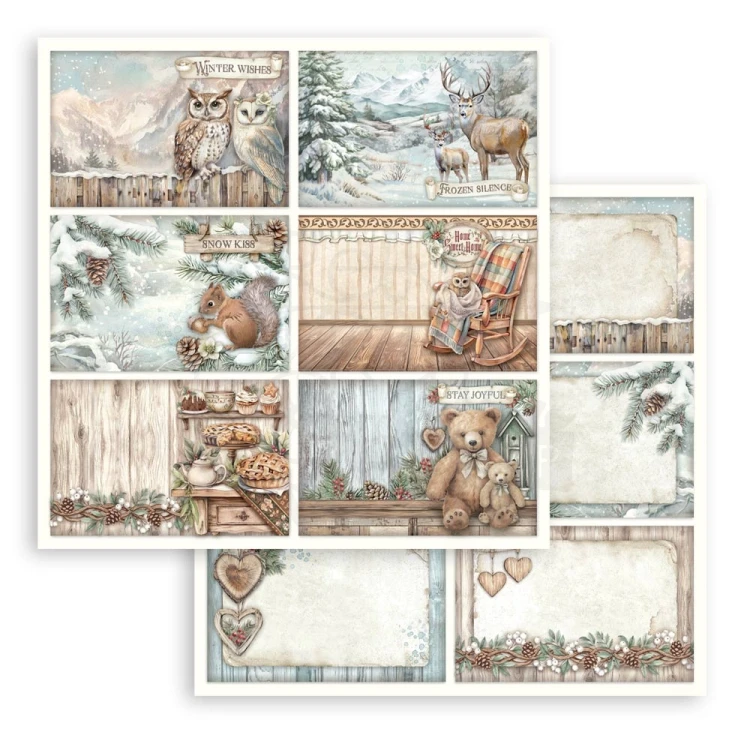 Zestaw papierów do scrapbookingu 20x20 The Owl’s House SBBS130 Stamperia