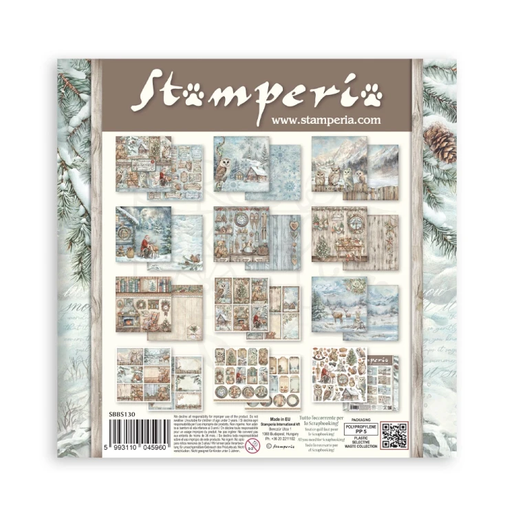 Zestaw papierów do scrapbookingu 20x20 The Owl’s House SBBS130 Stamperia