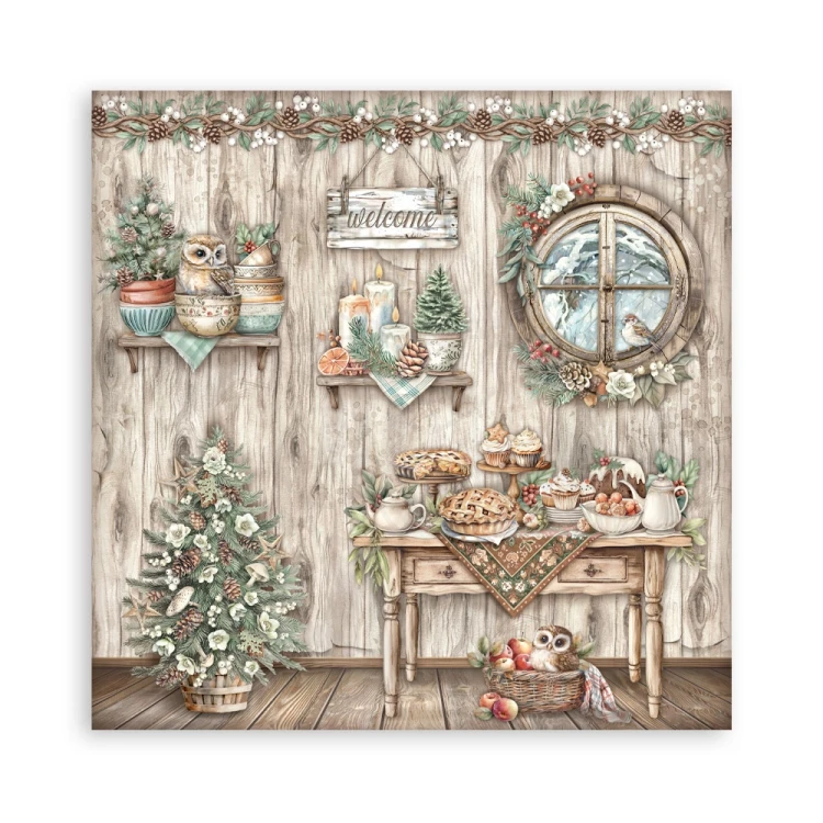 Zestaw papierów jednostronnych do scrapbookingu 20x20 The Owl’s House 22 arkusze SBBSXB16 Stamperia