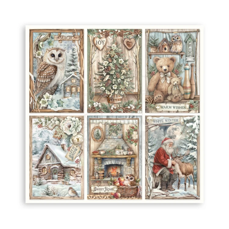 Zestaw papierów jednostronnych do scrapbookingu 20x20 The Owl’s House 22 arkusze SBBSXB16 Stamperia