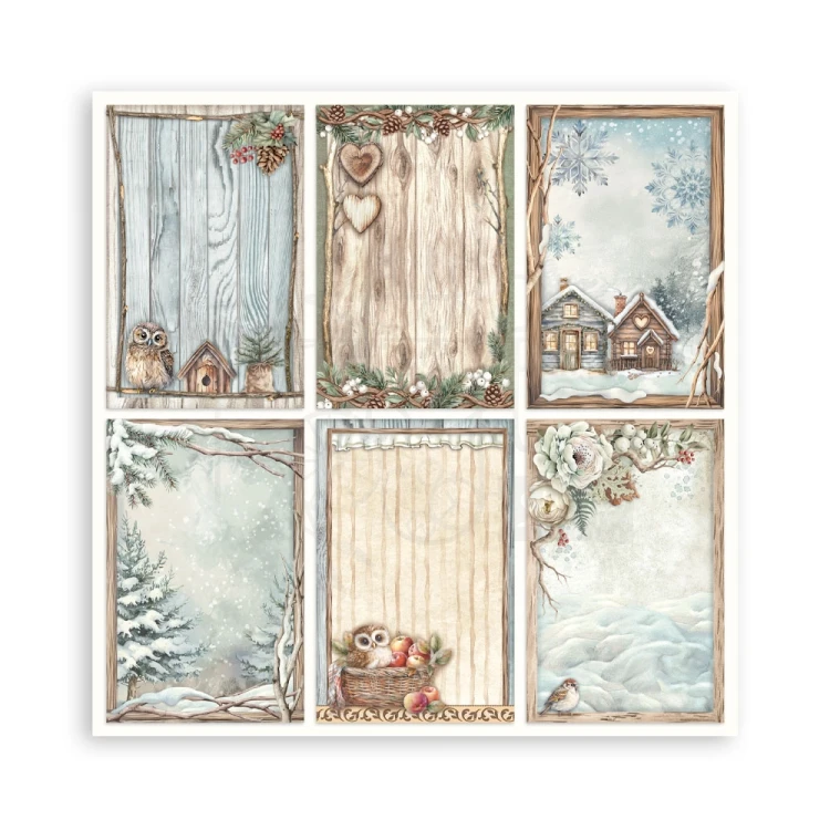 Zestaw papierów jednostronnych do scrapbookingu 20x20 The Owl’s House 22 arkusze SBBSXB16 Stamperia