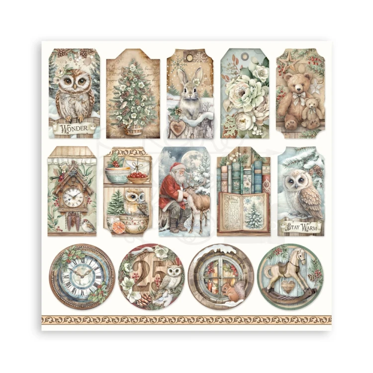 Zestaw papierów jednostronnych do scrapbookingu 20x20 The Owl’s House 22 arkusze SBBSXB16 Stamperia