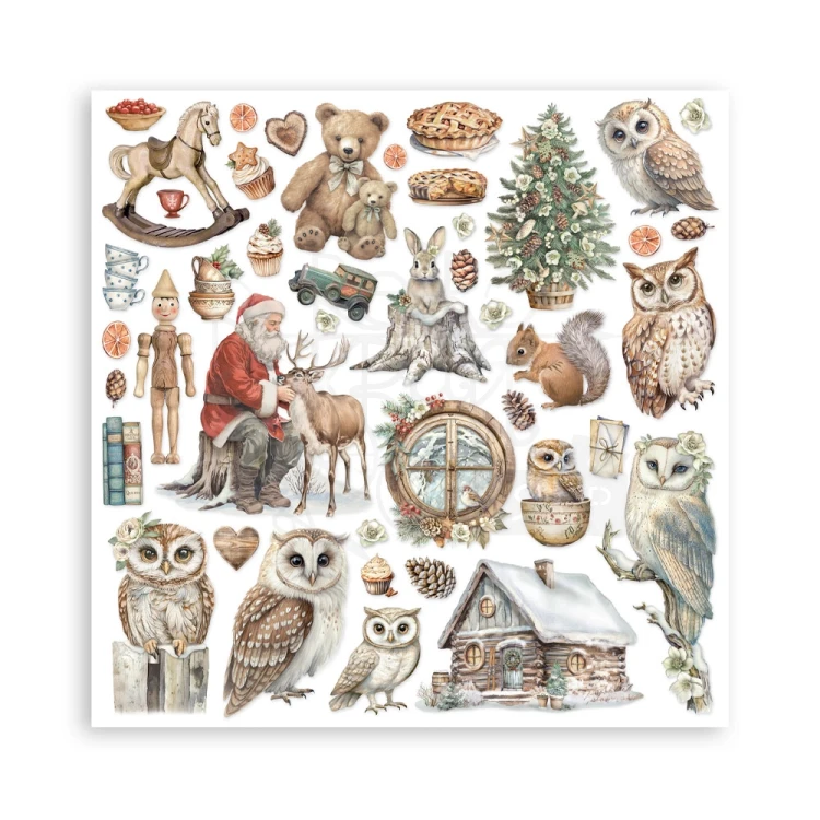 Zestaw papierów jednostronnych do scrapbookingu 20x20 The Owl’s House 22 arkusze SBBSXB16 Stamperia