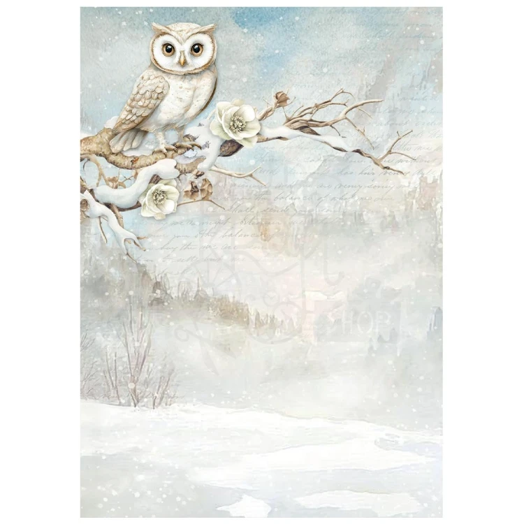 Papier ryżowy A6 The Owl’s House 8szt Tła DFSAK6044 Stamperia