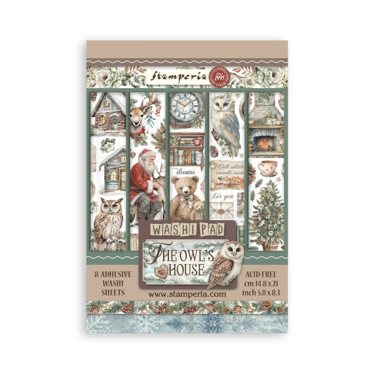 Papier washi A5 The Owl’s House 8 Ark SBW23 Stamperia
