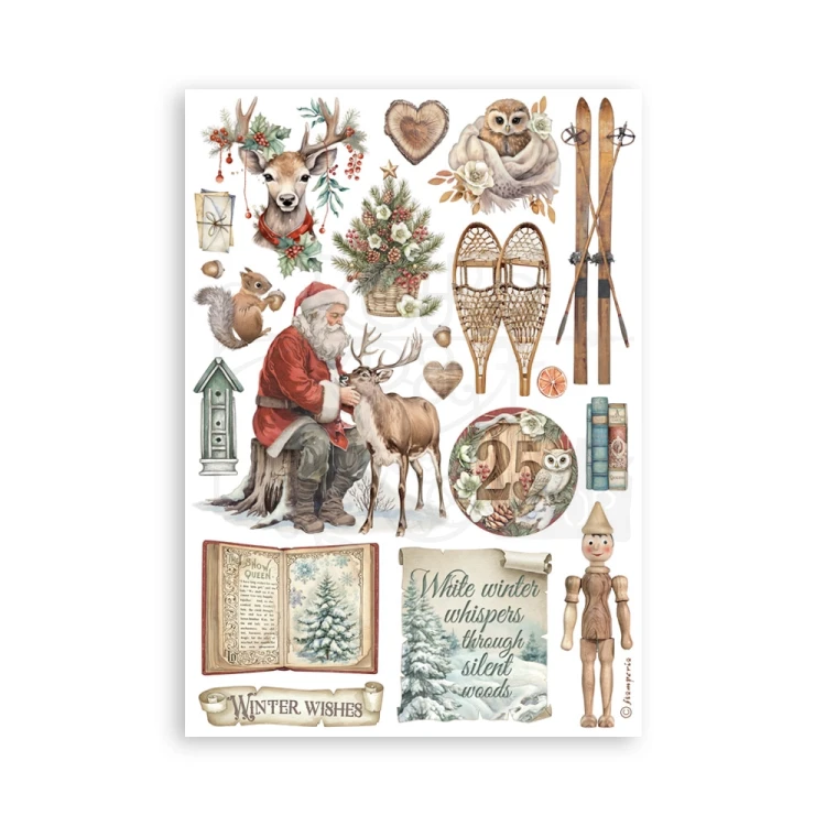 Papier washi A5 The Owl’s House 8 Ark SBW23 Stamperia