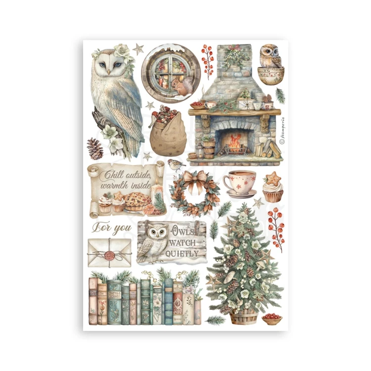 Papier washi A5 The Owl’s House 8 Ark SBW23 Stamperia