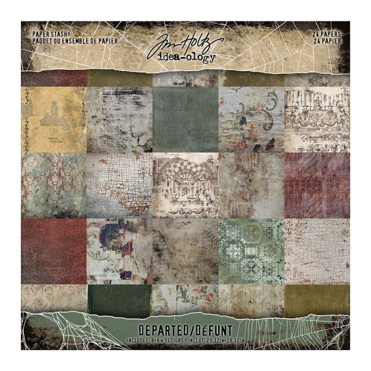 Zestaw papierów Departed Tim Holtz Idea-ology Paper Stash