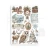 Papier washi A5 The Owl’s House 8 Ark SBW23 Stamperia