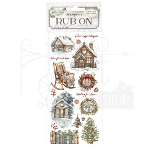 Rub-on transfer 10x21.6cm The Owl’s House Chatka DFLRB178 Stamperia