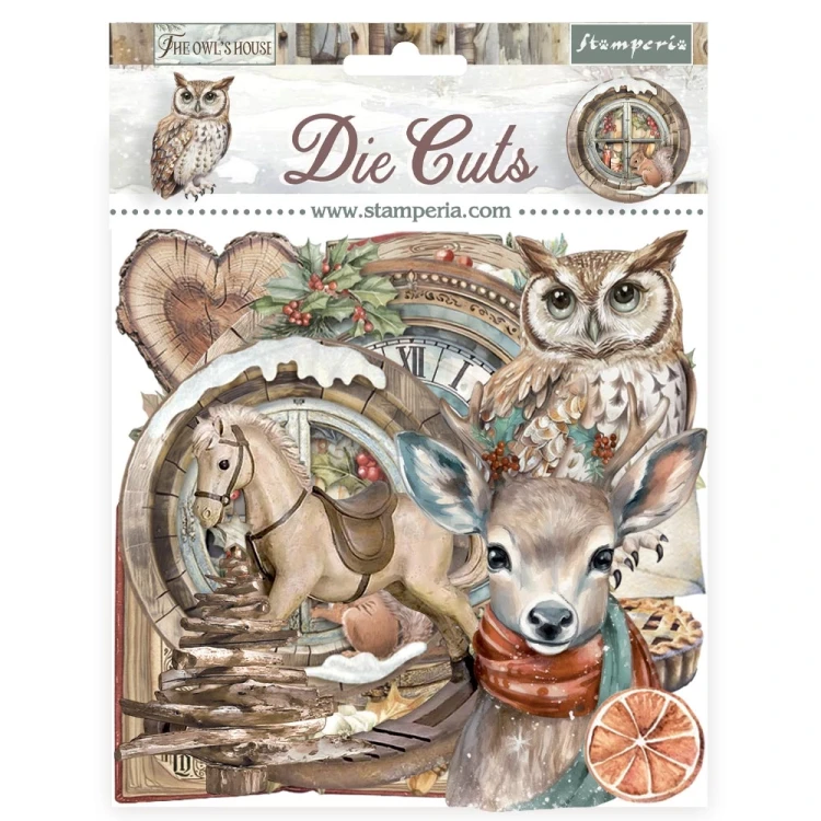 Ozdoby kształty tekturowe Die Cuts The Owl’s House DFLDC119 Stamperia