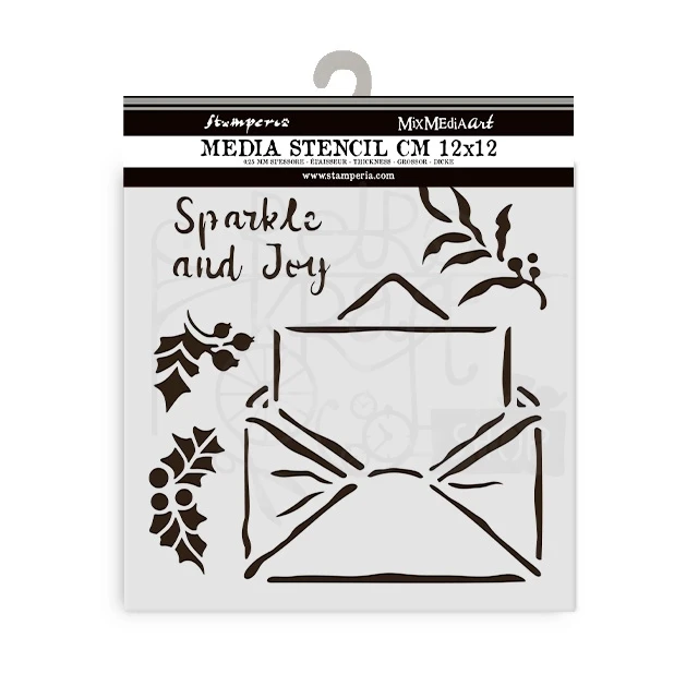 Szablon maska 12x12cm The Owl’s House List KSTDS53 Stamperia