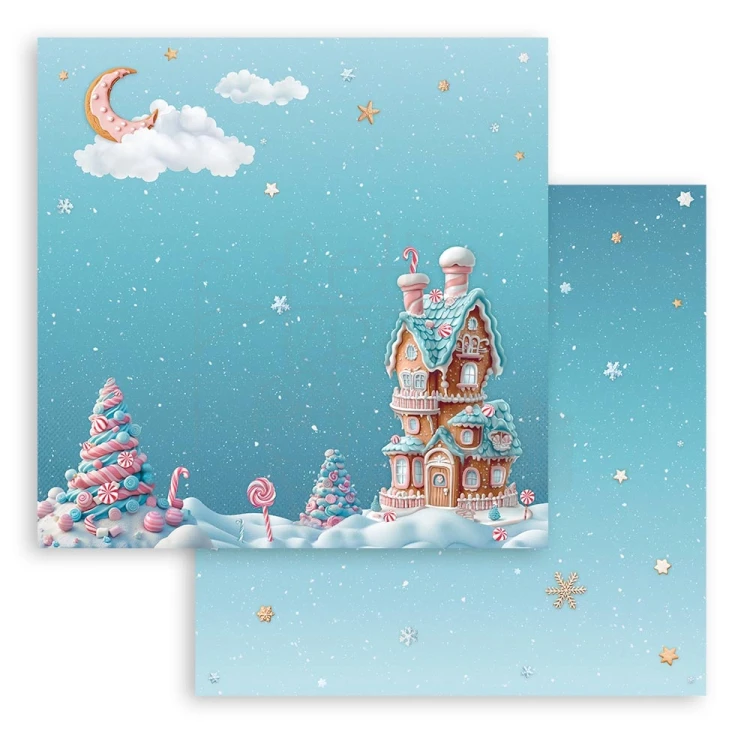 Zestaw papierów do scrapbookingu 20x20 Candy Christmas SBBS129 Stamperia