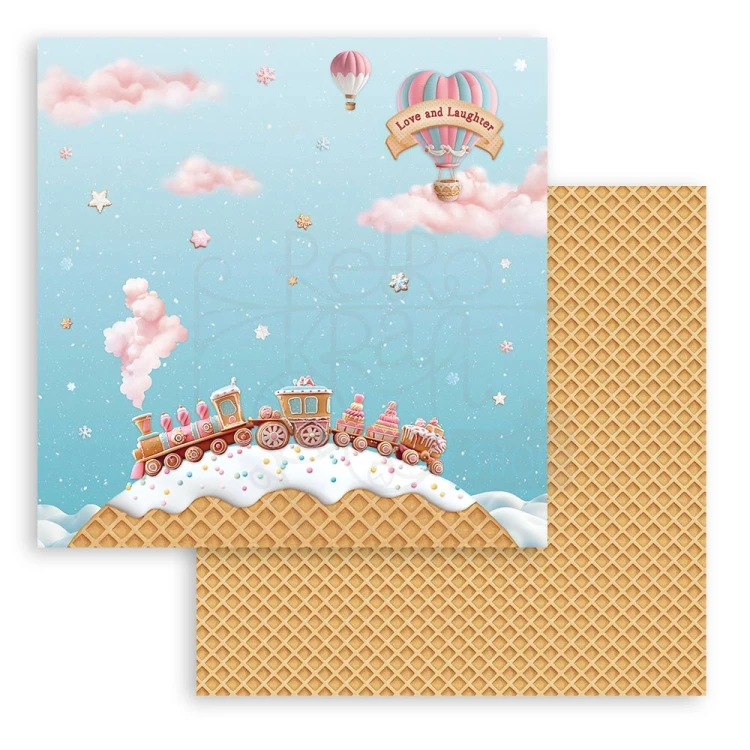 Zestaw papierów do scrapbookingu 20x20 Candy Christmas SBBS129 Stamperia