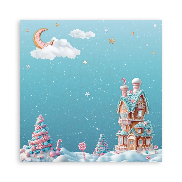 Zestaw papierów jednostronnych do scrapbookingu 20x20 Candy Christmas 22 arkusze SBBSXB15 Stamperia