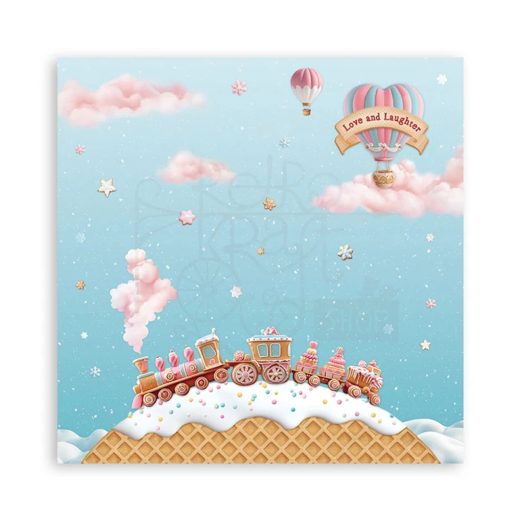 Zestaw papierów jednostronnych do scrapbookingu 20x20 Candy Christmas 22 arkusze SBBSXB15 Stamperia