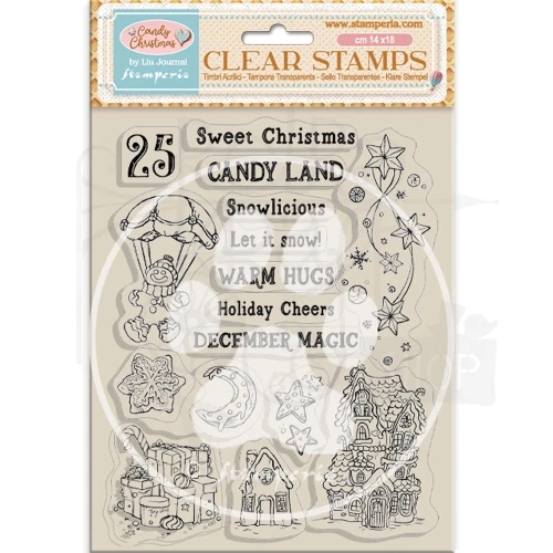 Stempel akrylowy 14x18cm Candy Christmas WTK223 Stamperia