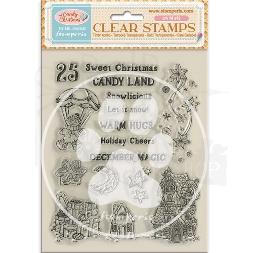 Stempel akrylowy 14x18cm Candy Christmas WTK223 Stamperia