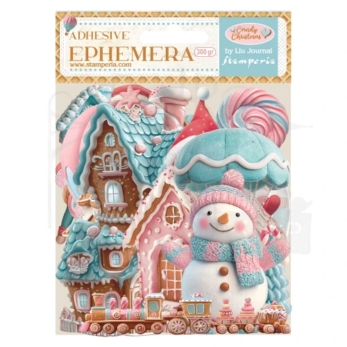 Ozdoby papierowe samoprzylepne Ephemera Candy Christmas DFLCT66 Stamperia