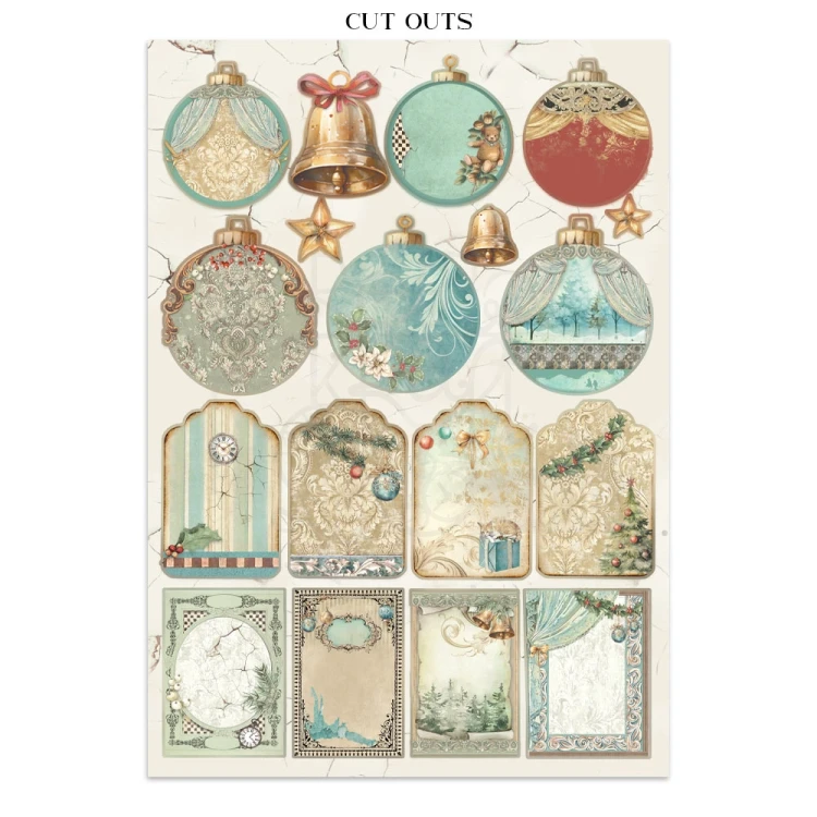 Junk Journal Alice in Christmas 16 kart SBJK03 Stamperia