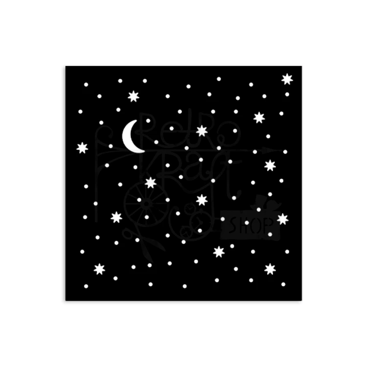 Szablon maska 12x12cm Alice in Christmas Nocne Niebo KSTDS57 Stamperia
