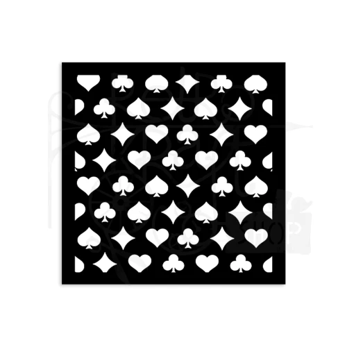 Szablon maska 12x12cm Alice in Christmas Poker KSTDS55 Stamperia