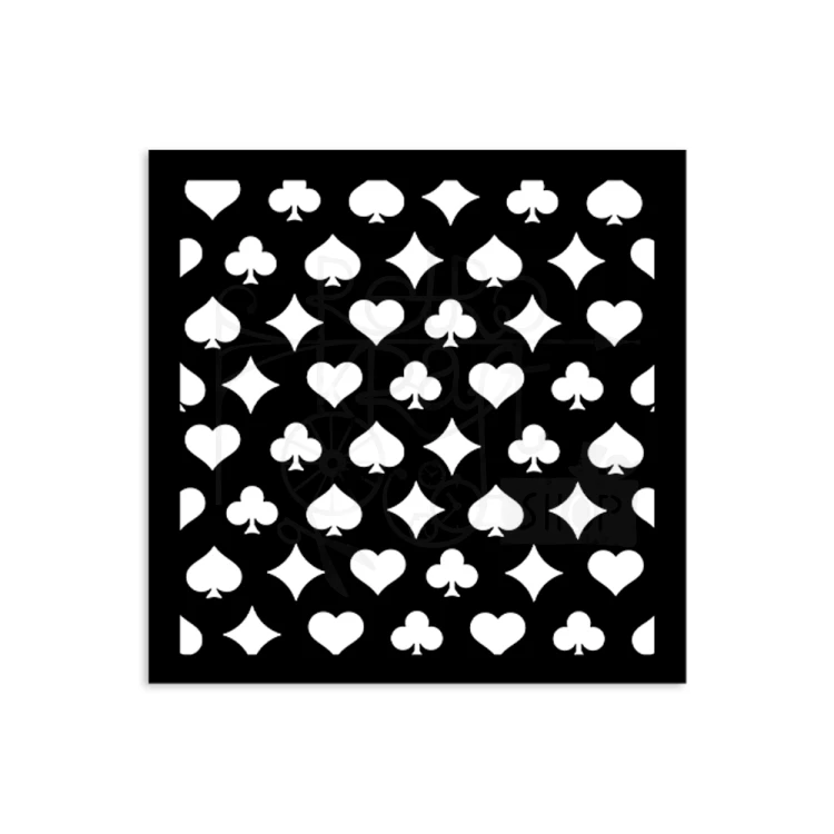 Szablon maska 12x12cm Alice in Christmas Poker KSTDS55 Stamperia