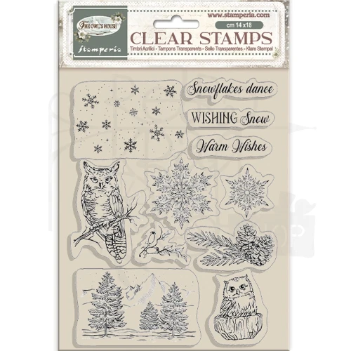 Stempel akrylowy 14x18cm The Owl’s House WTK224 Stamperia