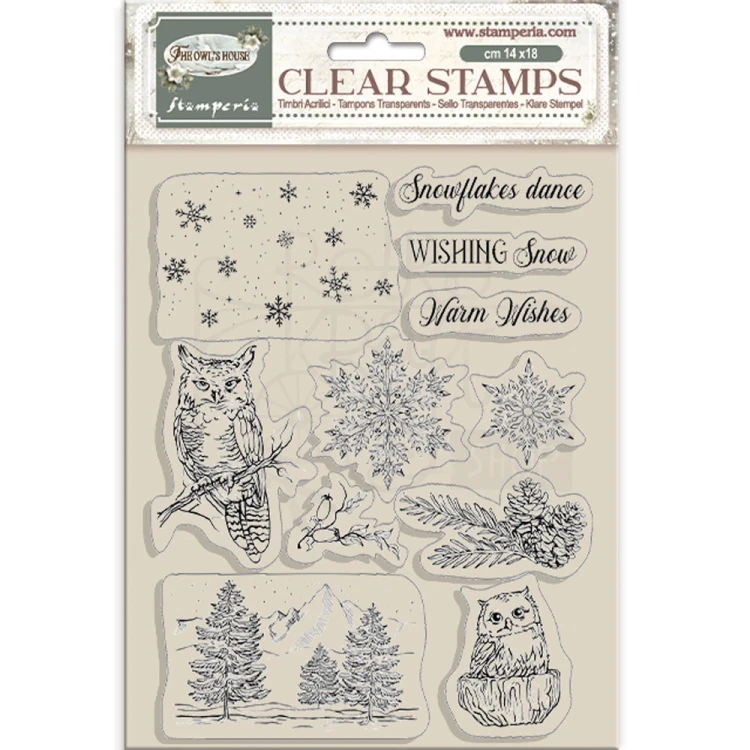 Stempel akrylowy 14x18cm The Owl’s House WTK224 Stamperia