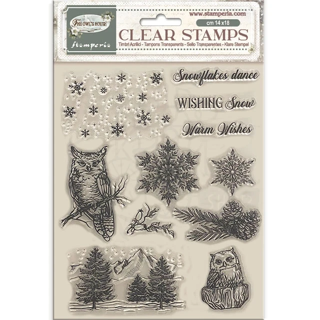 Stempel akrylowy 14x18cm The Owl’s House WTK224 Stamperia