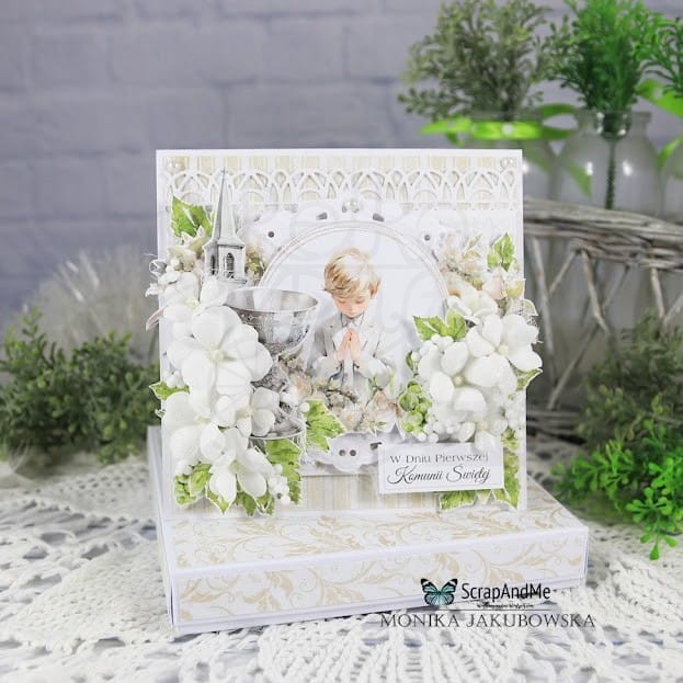 Papier do scrapbookingu 30x30 elementy do wycięcia First Communion Boy 4 ScrapAndMe