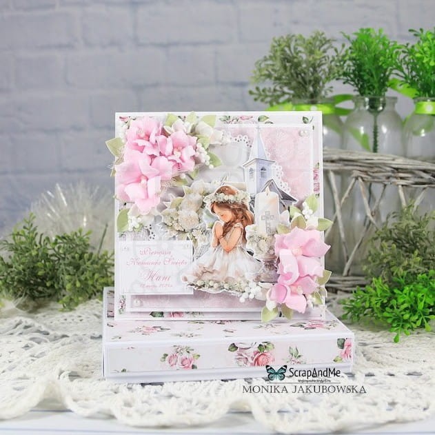 Papier do scrapbookingu 30x30 elementy do wycięcia First Communion Girl 4 ScrapAndMe