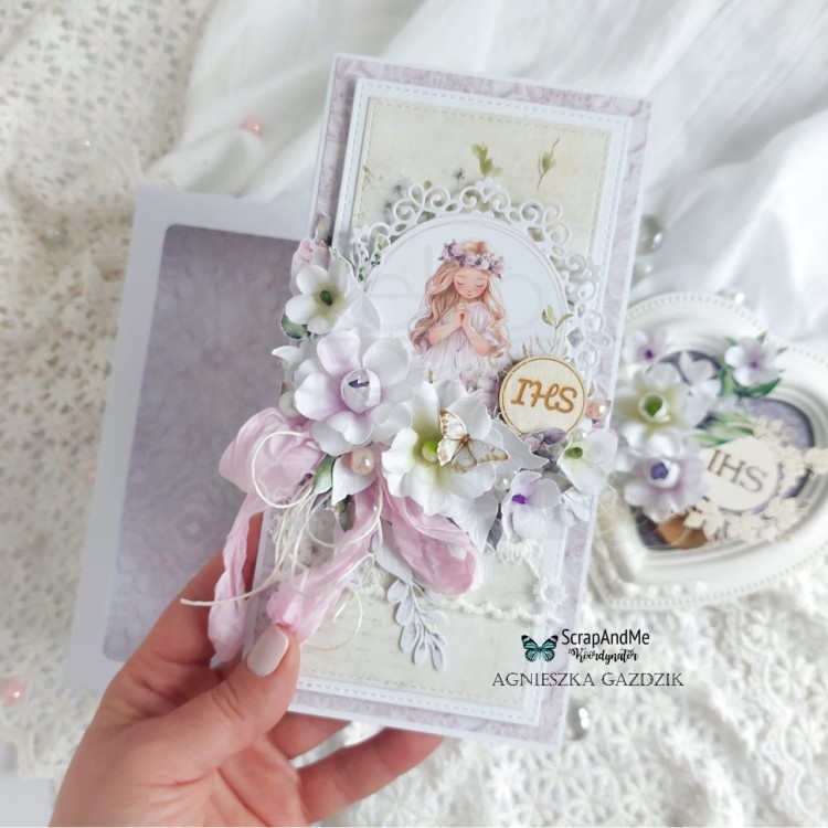 Papier do scrapbookingu 30x30 elementy do wycięcia First Communion Girl 4 ScrapAndMe