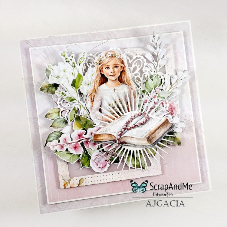Zestaw papierów do scrapbookingu 30x30 Pink Roses ScrapAndMe