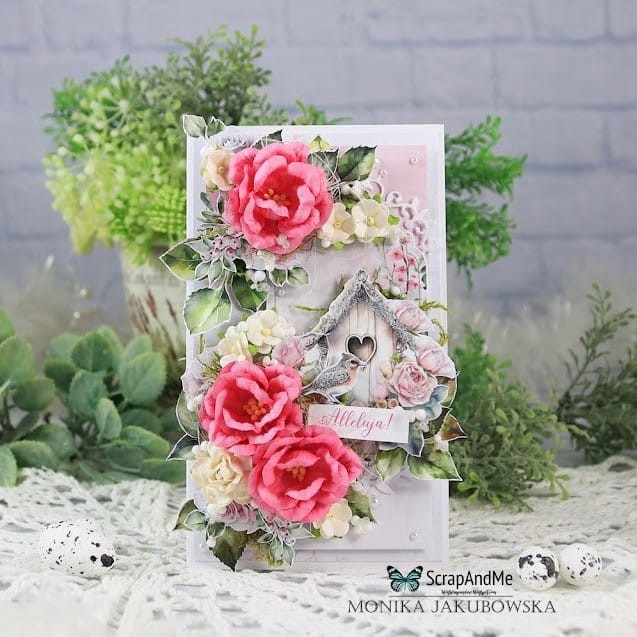Zestaw papierów do scrapbookingu 20x20 Pink Roses ScrapAndMe
