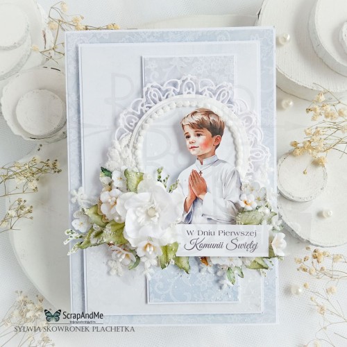 Papier 30x30 elementy do wycięcia First Communion Boy 5 ScrapAndMe