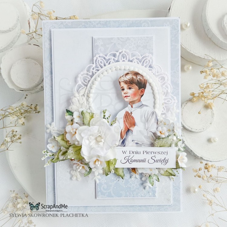 Papier 30x30 elementy do wycięcia First Communion Boy 5 ScrapAndMe