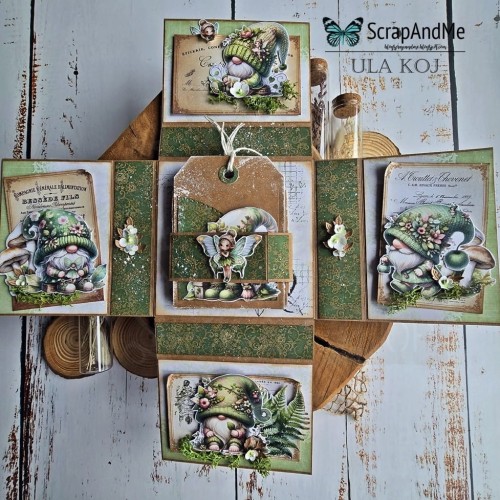 Papier 30x30 elementy do wycięcia Gnomes 2 ScrapAndMe