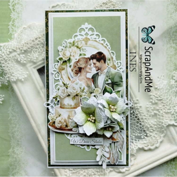 Papier do scrapbookingu 30x30 elementy do wycięcia Wedding 8 ScrapAndMe
