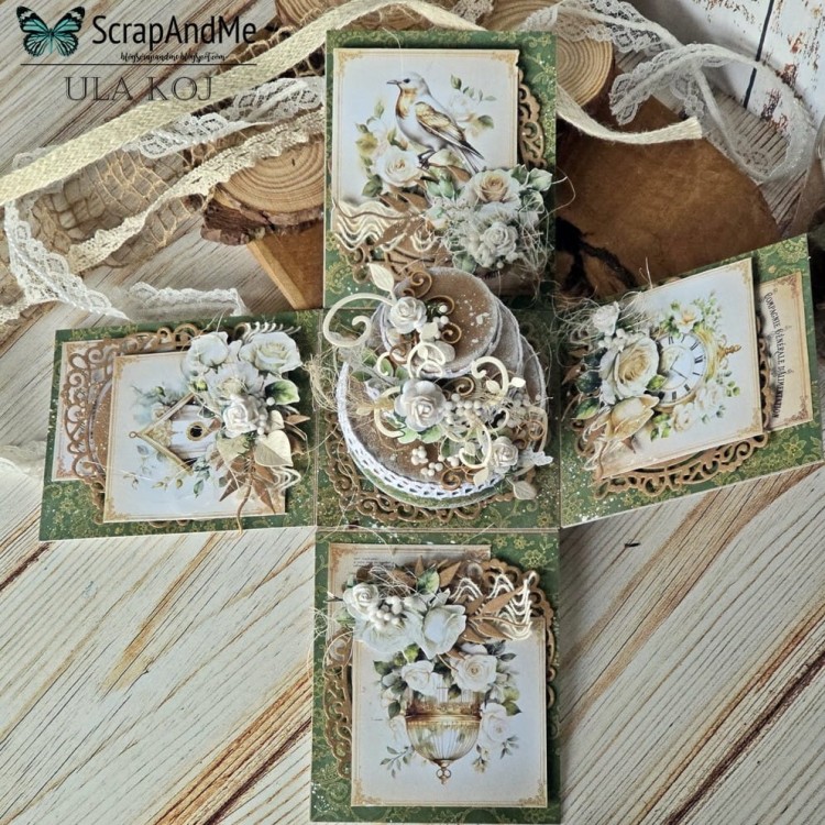 Papier do scrapbookingu 30x30 White Roses Okładka ScrapAndMe