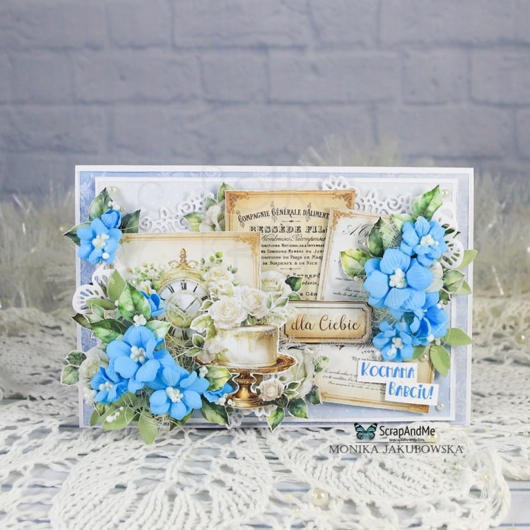 Papier do scrapbookingu 30x30 White Roses Okładka ScrapAndMe