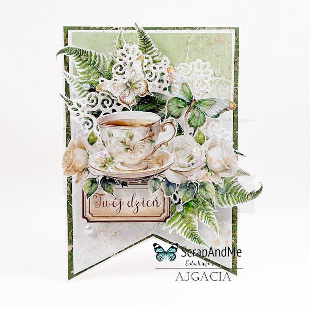 Zestaw papierów do scrapbookingu 20x20 White Roses ScrapAndMe