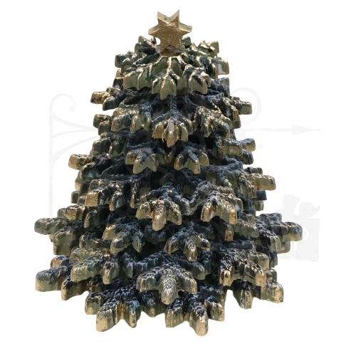 Foremka silikonowa 20x13 Choinka śnieżynki LBMF119 LaBlanche