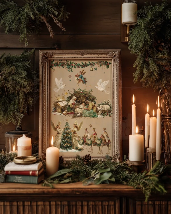 Rub-on Decor Transfer Middy 21.5x27.9cm Sacred Night Collection 4 ark 678029 Prima
