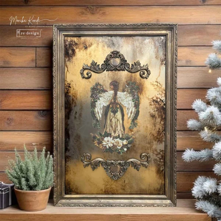 Rub-on Decor Transfer Middy 21.5x27.9cm Heavenly Wings 4 ark 677930 Prima